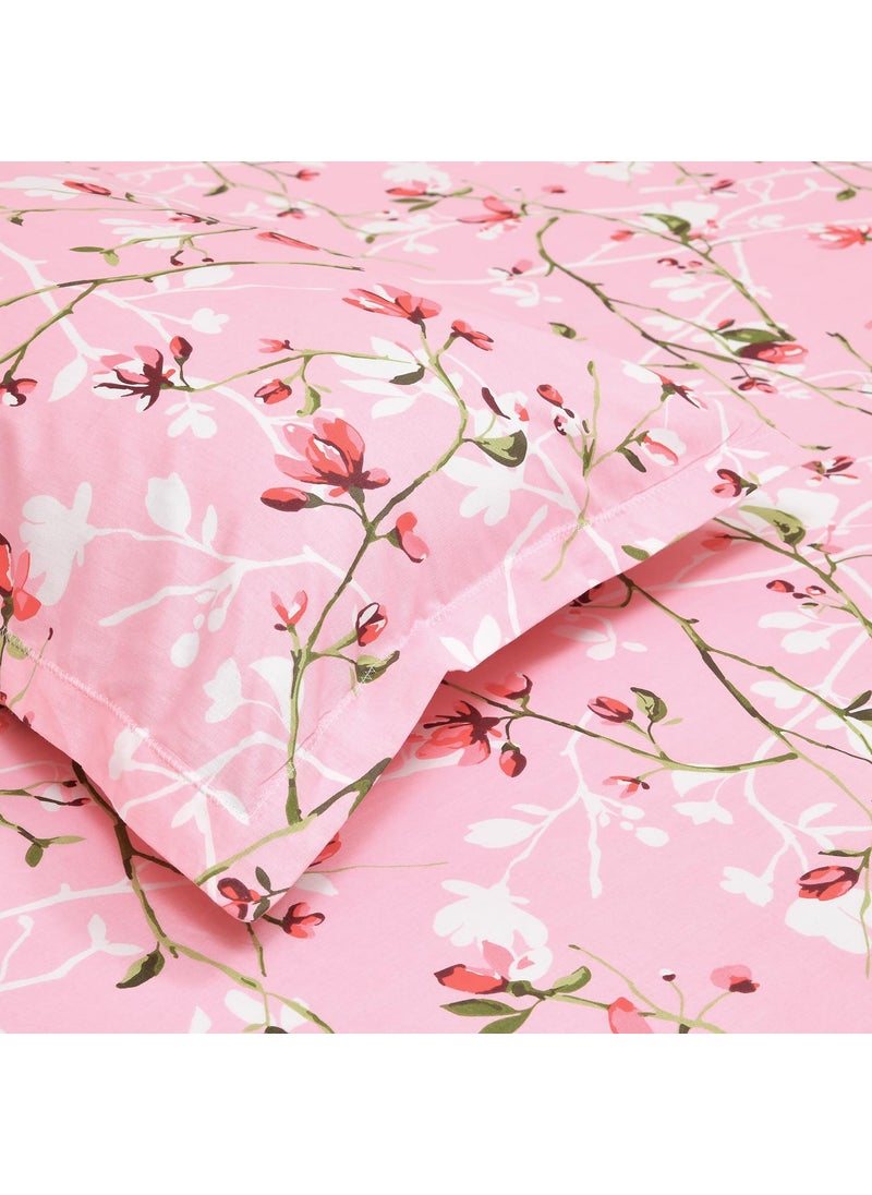 haus kinder Double Size Bedsheets for Bed 186 TC 100 Cotton Bed Sheet for Queen Size Bed with 2 Pillow Covers Bedsheet with Vintage Pik Design