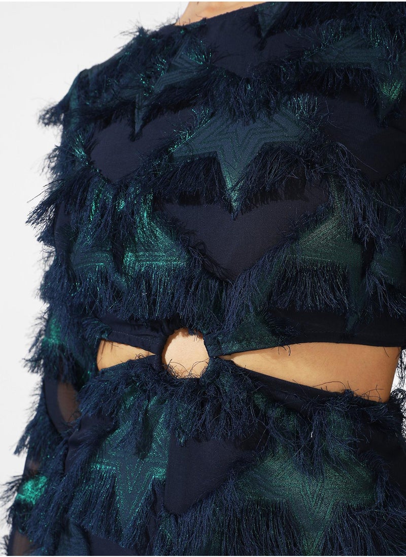 Fringe Detail Dress