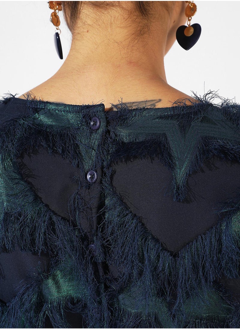 Fringe Detail Dress