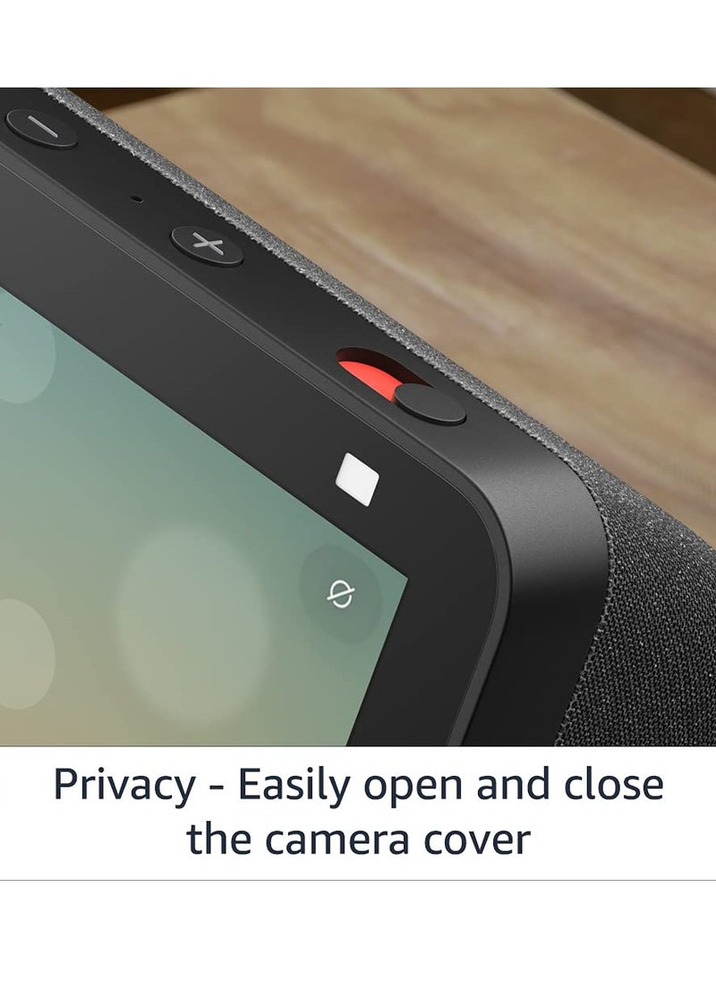 Show 5 | (3rd Gen, 2023 release), Smart Display & alarm clock with clearer sound  Use your voice to control smart home devices, play music or Quran, & more (speaks Khaleeji) black