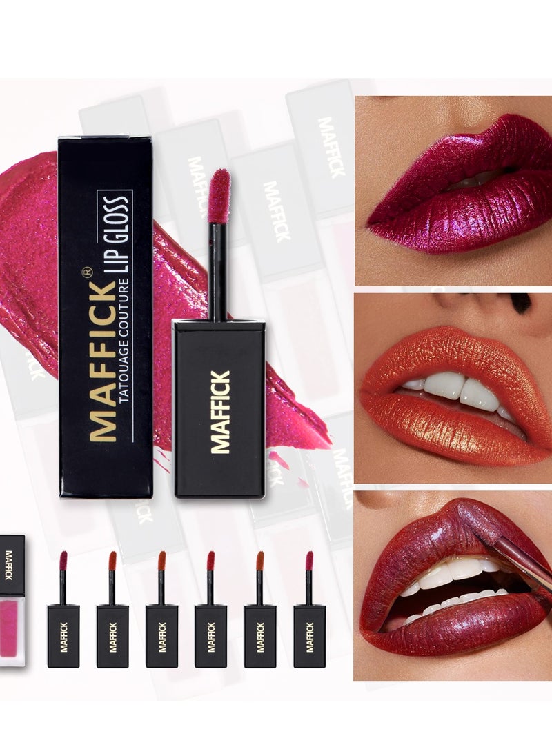 Maffick Lip Gloss, Super Lustrous The Gloss, Non-Sticky, High Shine Finish, 4.5g