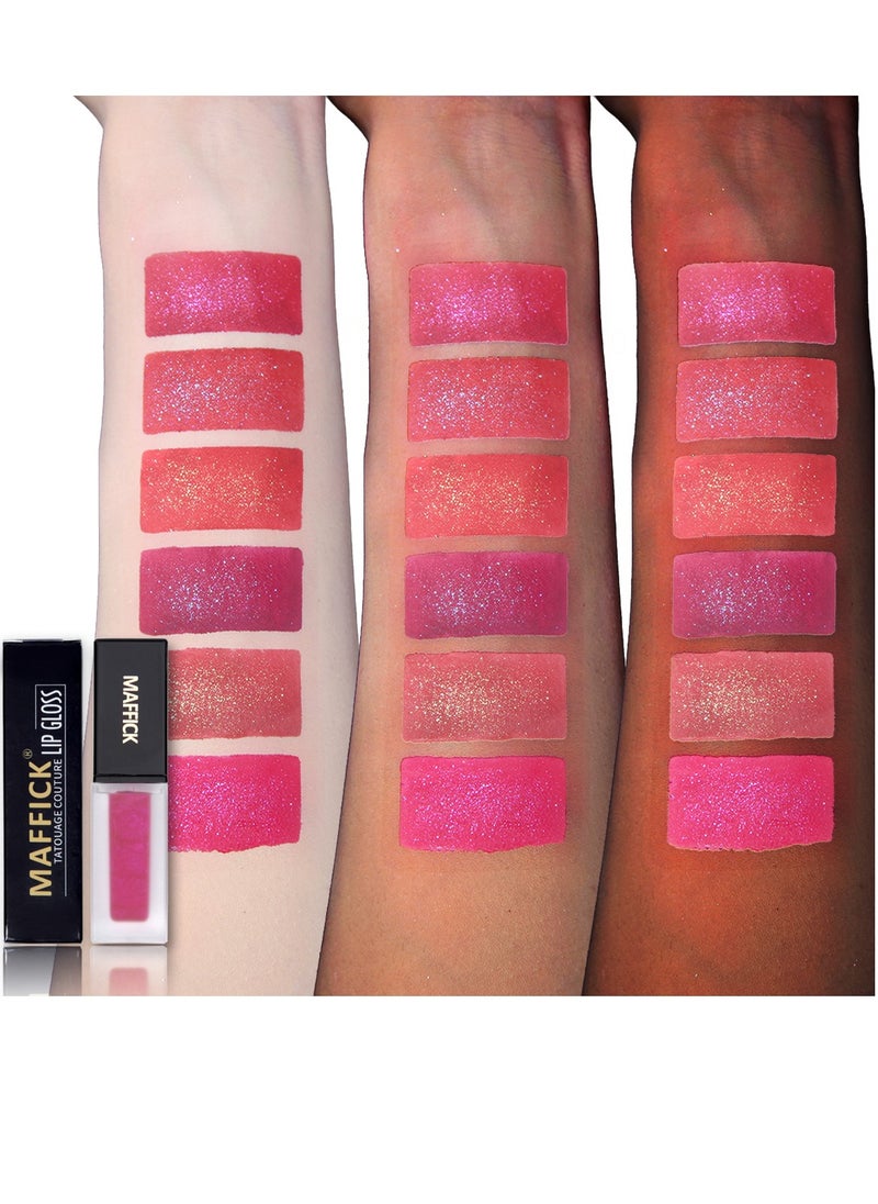 Maffick Lip Gloss, Super Lustrous The Gloss, Non-Sticky, High Shine Finish, 4.5g