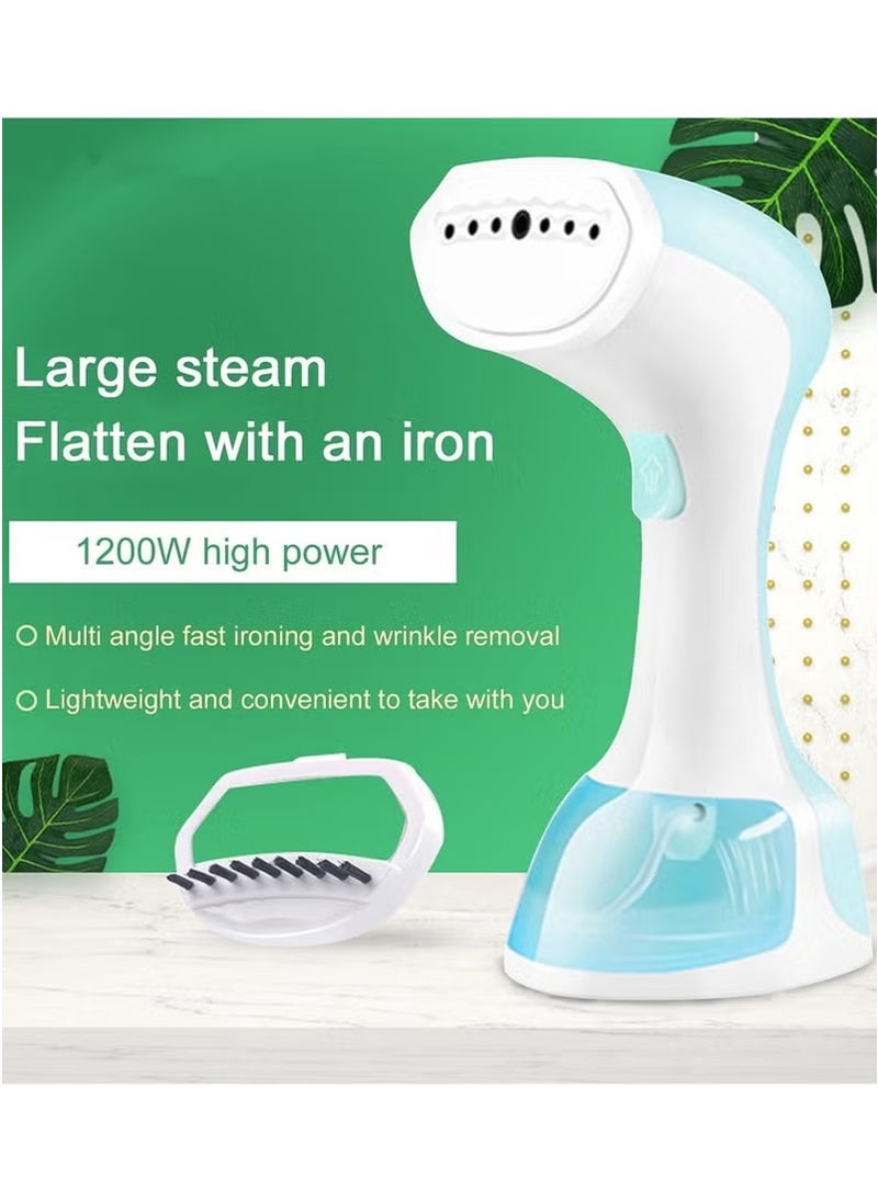 Steamer For Clothes, Portable Handheld Garment Steamer with 1200W 6s Quick Heat, 2 In 1 Clothes Steamer With Smart LCD, Removes Wrinkle for Home and Travel (Blue)