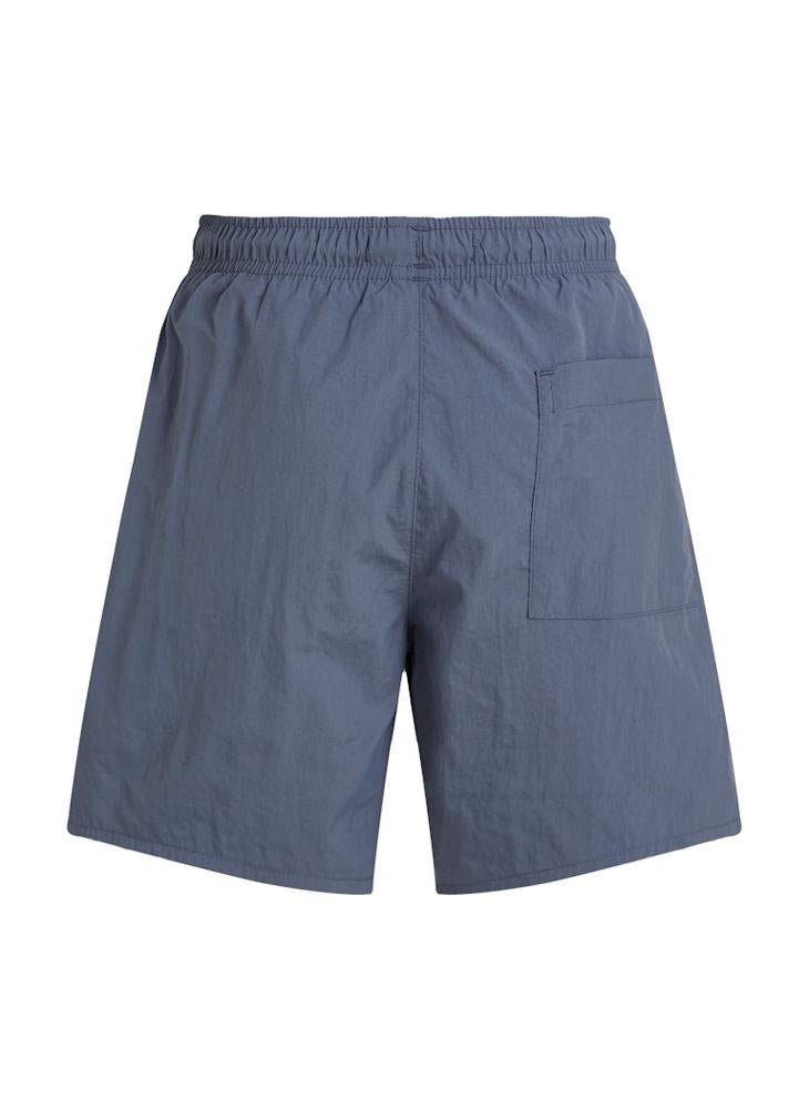 Kids Medium Drawstring Logo Detailed Swim Shorts
