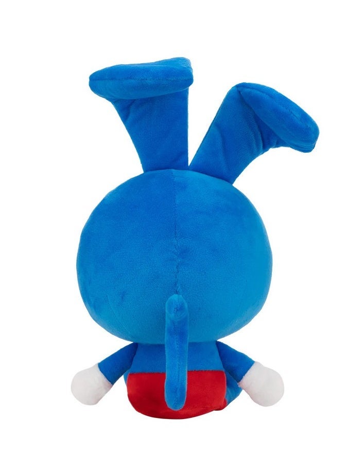 Riggy Monkey Plush Blue Bunny Doll Holiday Gift Bunny Plush Toy Room Decor 25cm