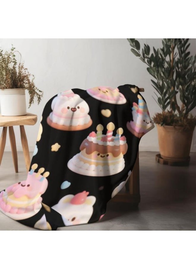 Children's or student cartoon flannel thin blanket (warm and comfortable, suitable for sleep, games) 100cm*150cm - 546