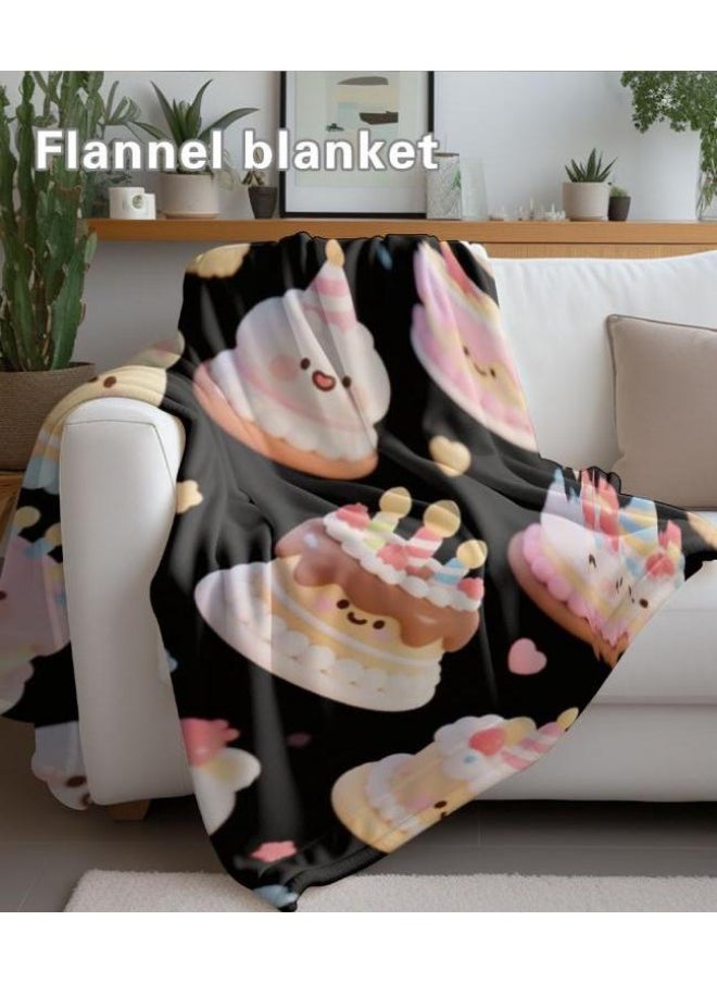Children's or student cartoon flannel thin blanket (warm and comfortable, suitable for sleep, games) 100cm*150cm - 546
