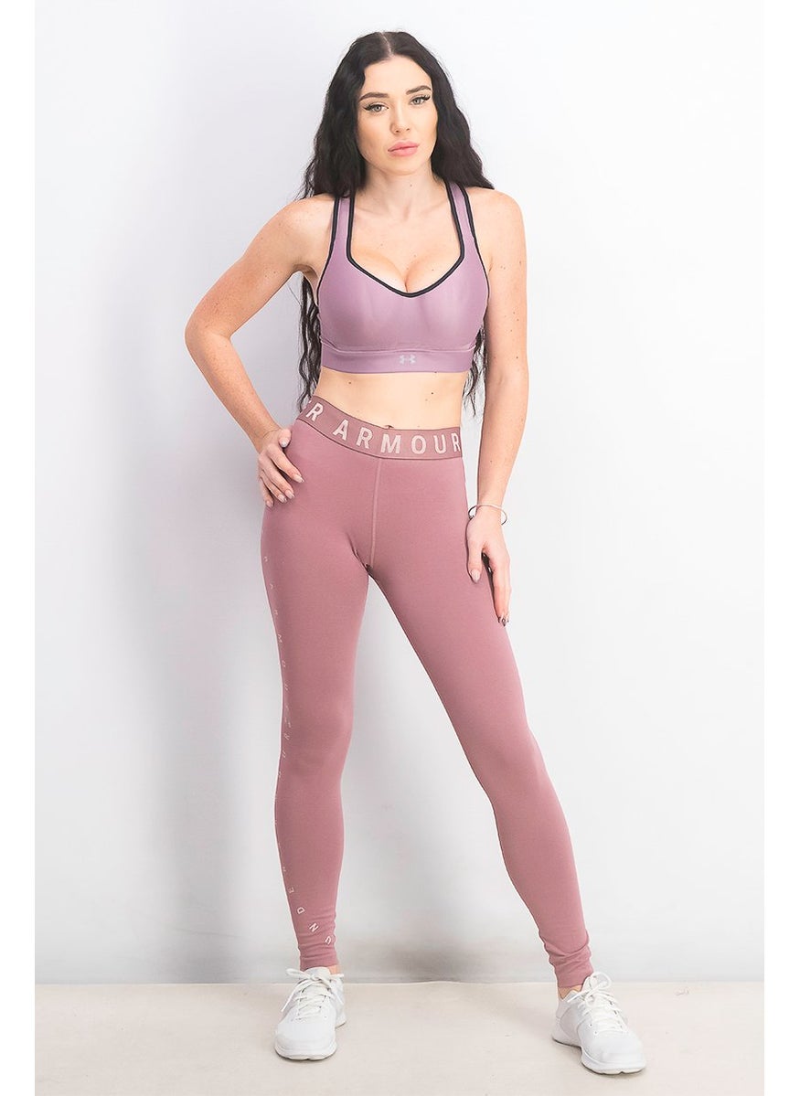Women Sportswear Fit Training Leggings, Mauve