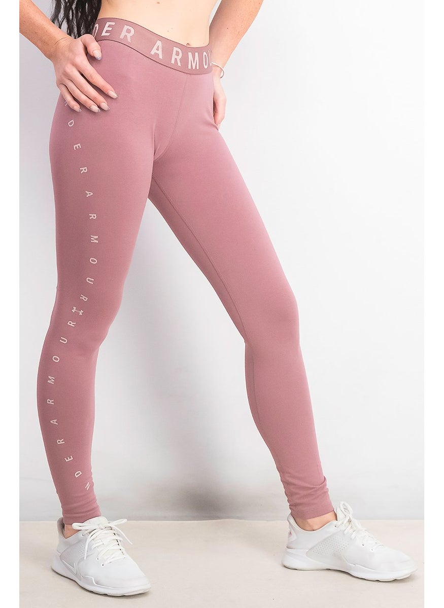 Women Sportswear Fit Training Leggings, Mauve