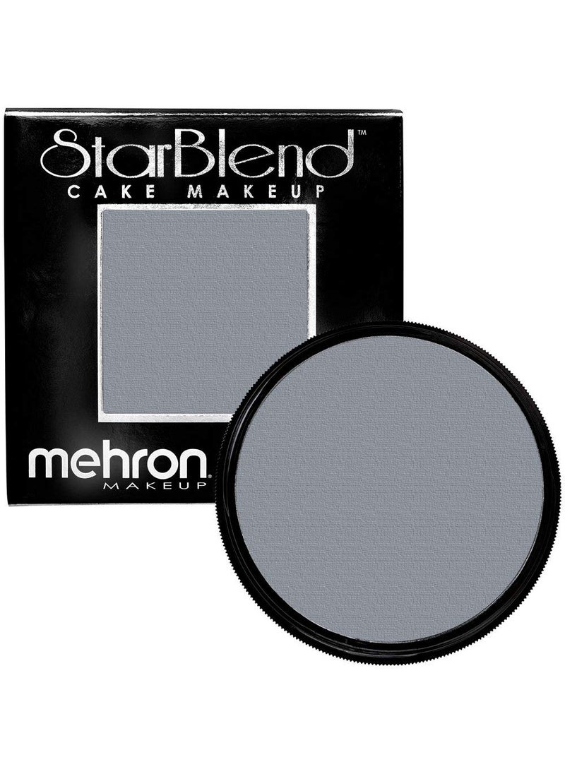 Mehron Makeup StarBlend Cake Makeup | Wet/Dry Pressed Powder | Powder Foundation | Light Grey Face Paint & Body Paint 2 oz (56g)
