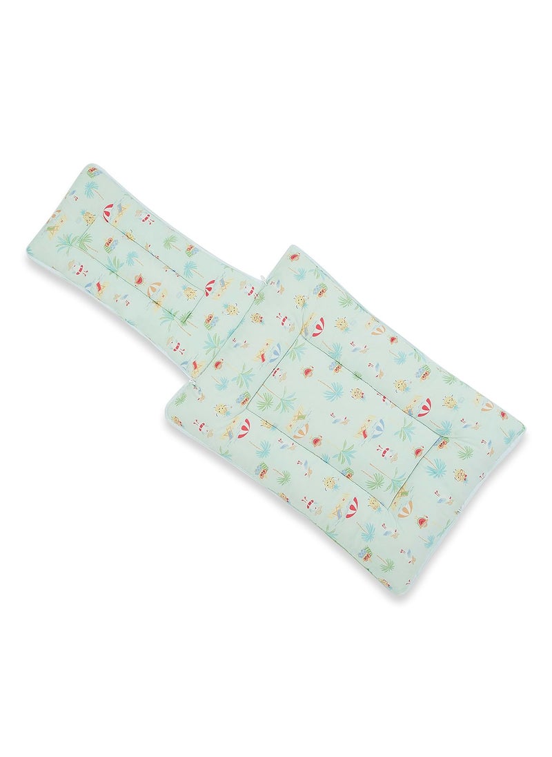 Haus Kinder Cotton Poplin 3 in 1 Baby Carry Nest Cum Sleeping Bag Baby Sleeping Nest Multi Color Carry Nest for New Born Baby to 6 Months Perfect Size for Your Baby 6730Cm Sunny Citrus Splash