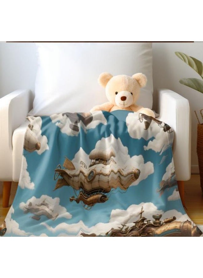 Flannel thin blanket (warm and comfortable, suitable for sleep, gaming, dust removal and sandproof) 150cm*200cm - 236