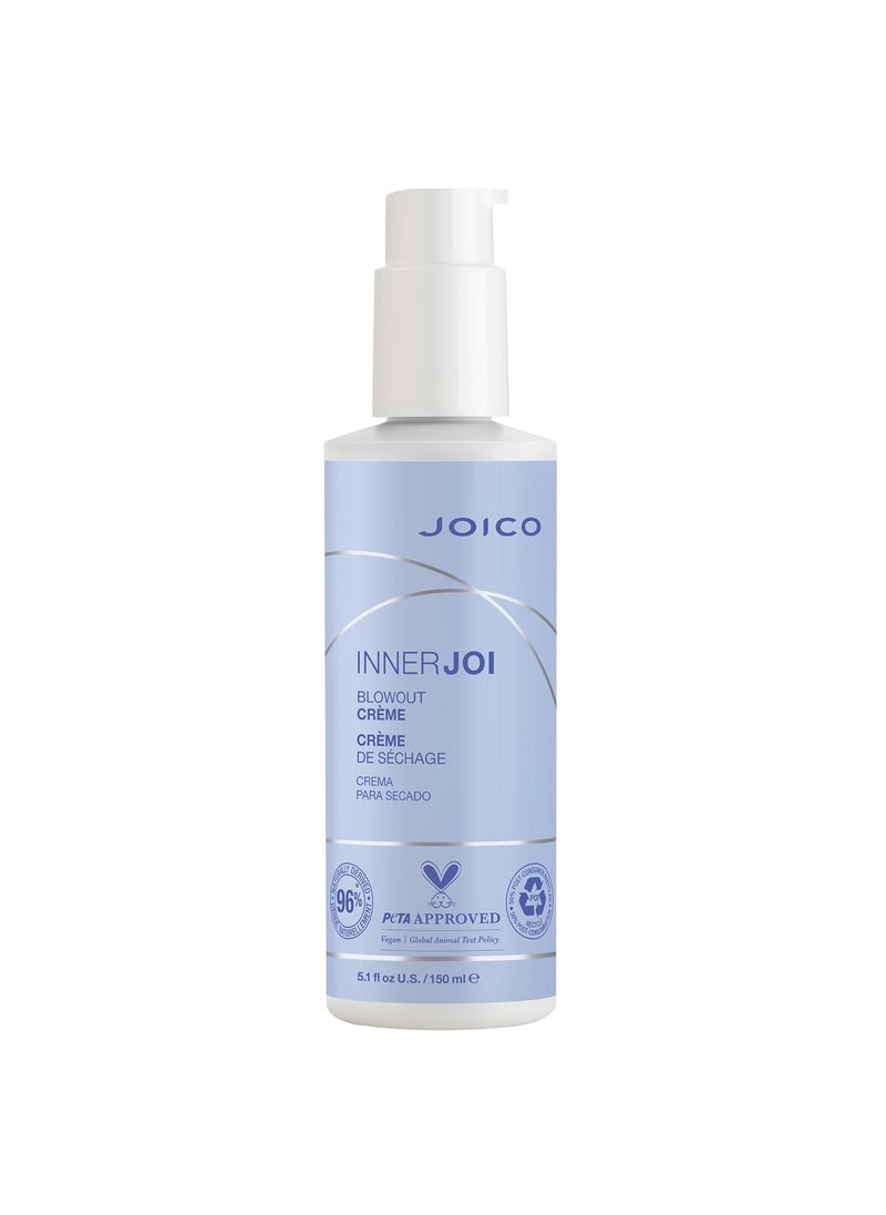 Joico InnerJoi Blowout Creme | Styling For All Hair Types | Sulfate & Paraben Free | Naturally-Derived Vegan Formula