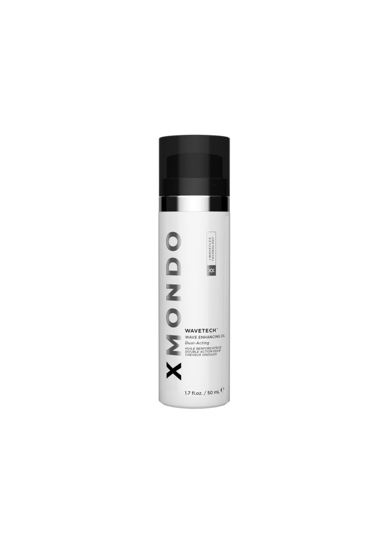XMONDO Hair Wavetech Wave Enhancing Oil | Vegan Formula with Hemisqualane & Argan Oil for Enhanced Nourishment and Stronger Looking Hair, Waveflex Technology Nurtures Wave Patterns, 1.7 Fl Oz