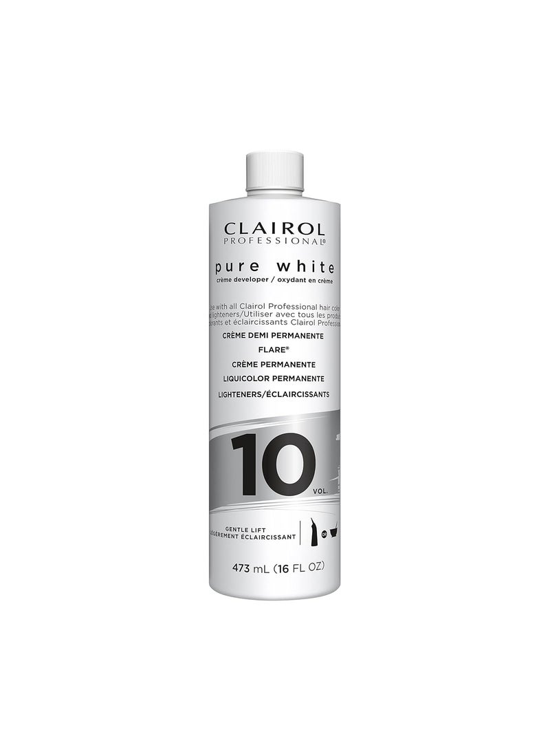 Clairol Professional Pure White 10 Volume Hair Developers for Lightening & Gray Coverage
