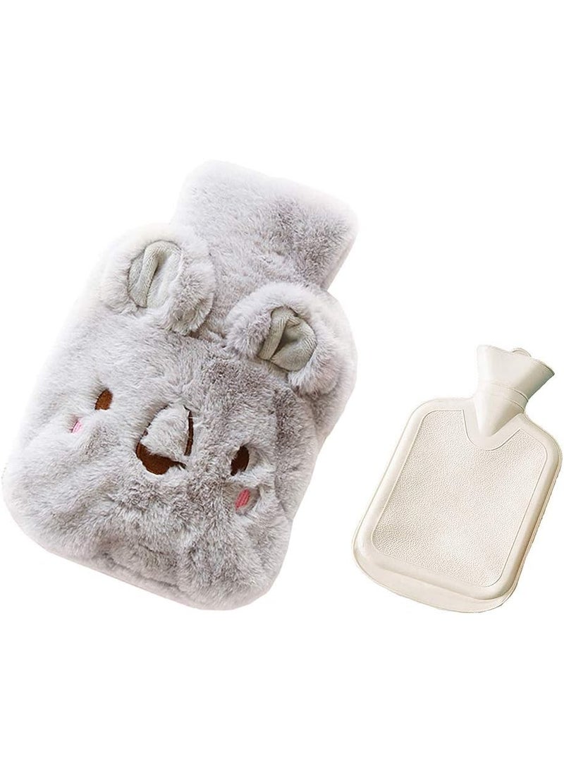 Drizzle Classic Rubber Hot Water Bottle - 1L Koala Plush Cover - Suitable for Pain Relief Headaches Cramps and Winter Warmth