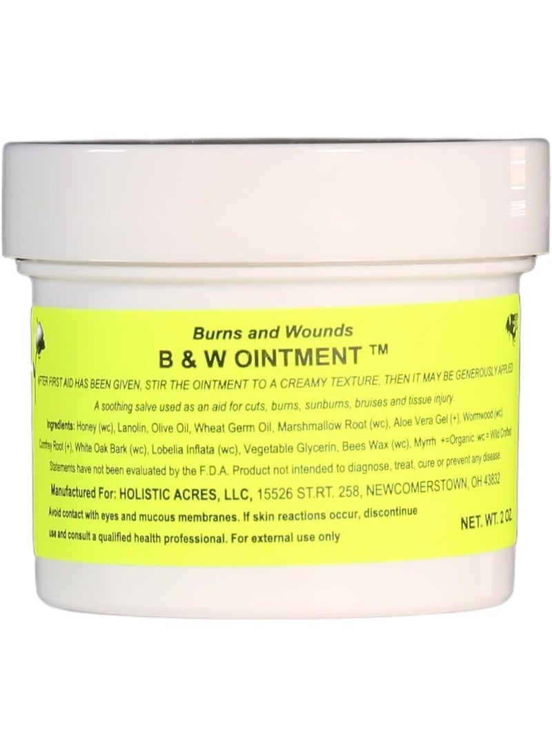 B & W (Burn and Wound) Ointment, 2oz Container