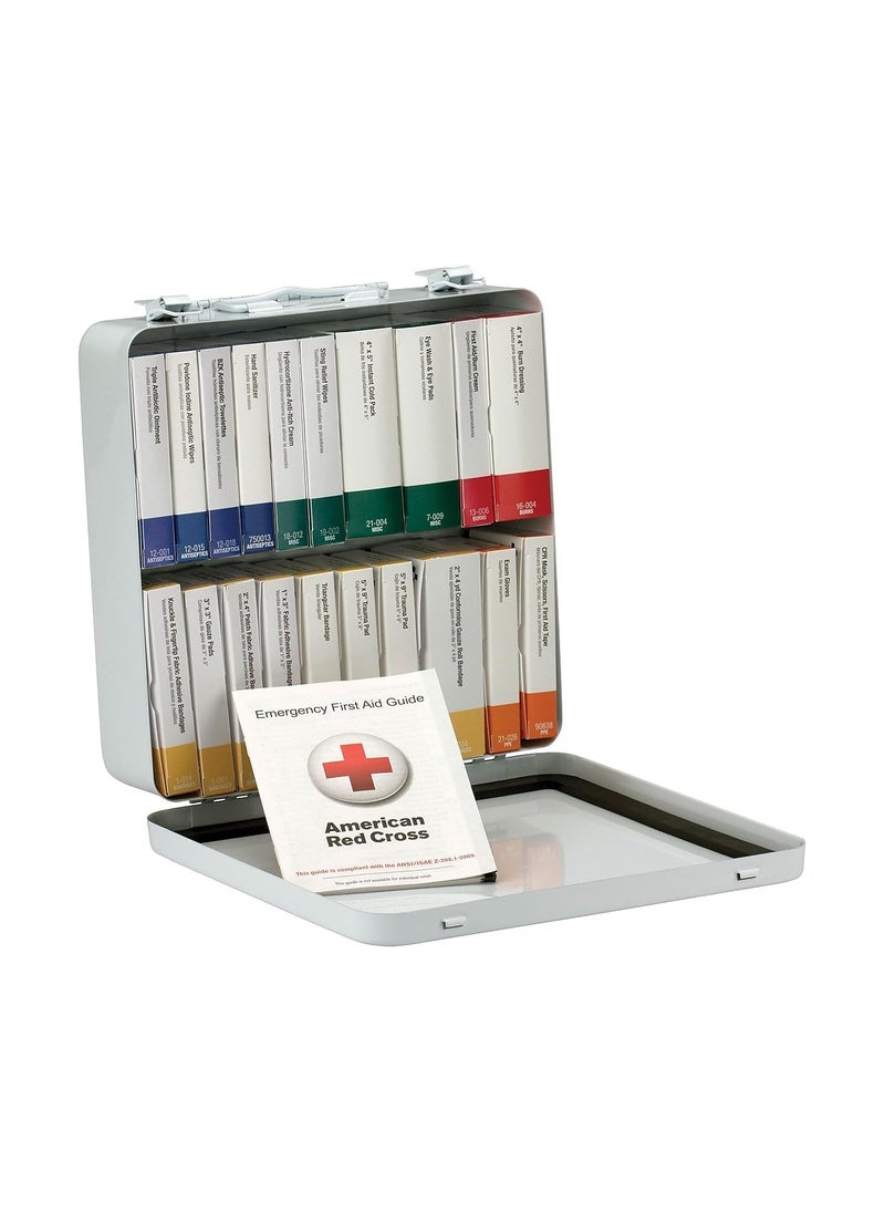 First Aid Only 90600 ANSI A+ 2015 and OSHA Compliant First Aid Kit, 50-Person Unitized Emergency First Aid Kit for Business, Home, Car, and Worksites with 20 Color-Coded Boxes of First Aid Supplies