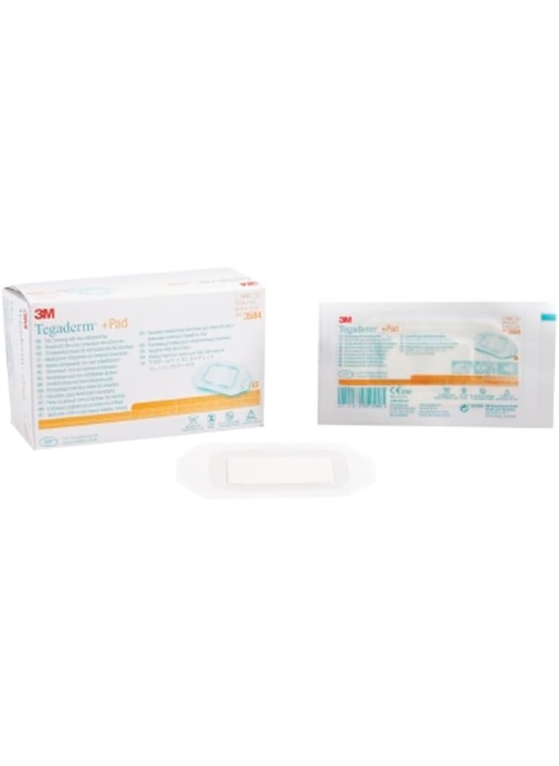 3M tegaderm +Pad Transparent Dressing with Absorbent Pad - 2 3/8
