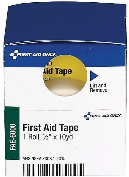 First Aid Only Refill First Aid Tape, 1/2-inch x 10 Yards, White (FAE-6000)