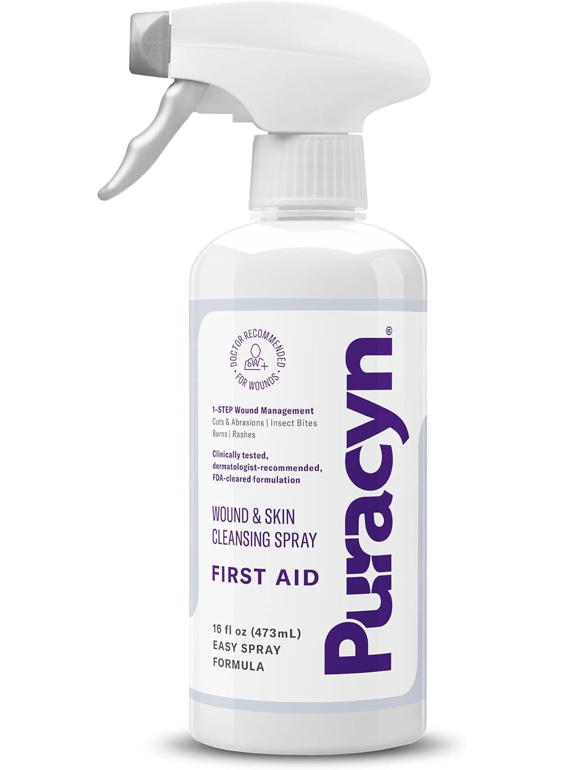 Puracyn First Aid Wound and Skin Repair - Wound Care Spray for Cuts, Scrapes, Minor Sores, Minor Burns, and Other Skin Irritations. 16 Ounces