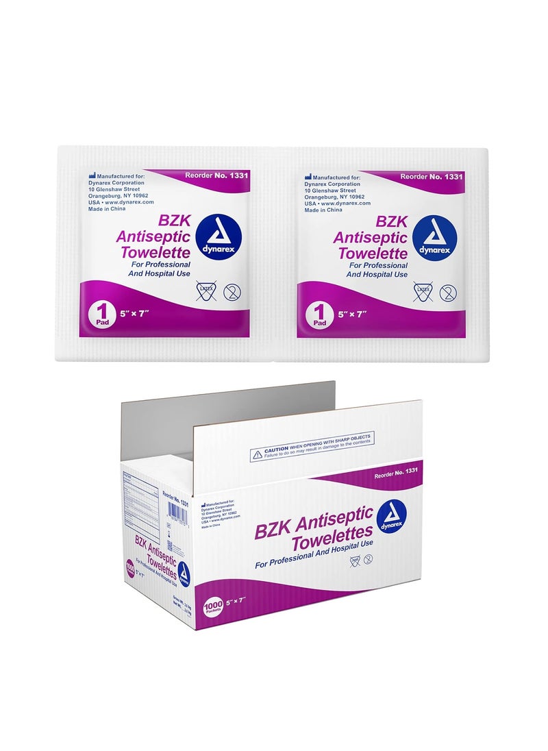 Dynarex BZK Antiseptic Towelettes - 5