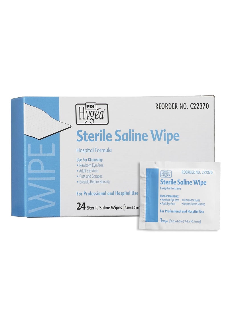 Saline Wipe Hygea Individual Packet Saline Unscented 1 Count