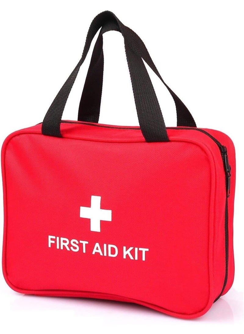 240 Piece First Aid Kit Bag All Purpose Emergency Survival Home Car Office College Dorm Room Travel Camping Outdoor Boating Essential Medical Bag