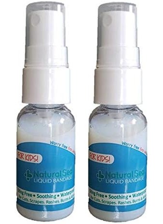 Natural Seal Spray on Bandage for Kids and Babies, 2 Pack, Soothing, Sting Free, No Harsh Chemicals Skin and Wound Care for Babies Sensitive Skin, Woman Owned Small Business