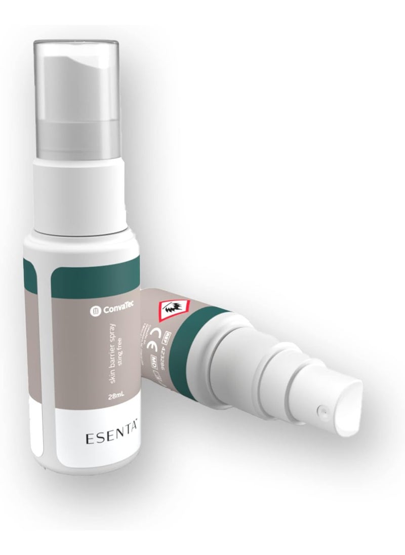 ConvaTec ESENTA Skin Barrier for Protection Around Stomas and Wounds, Silicone Based, Sting and Alcohol Free, 28 mL Pump Spray Bottle (Pack of 1)