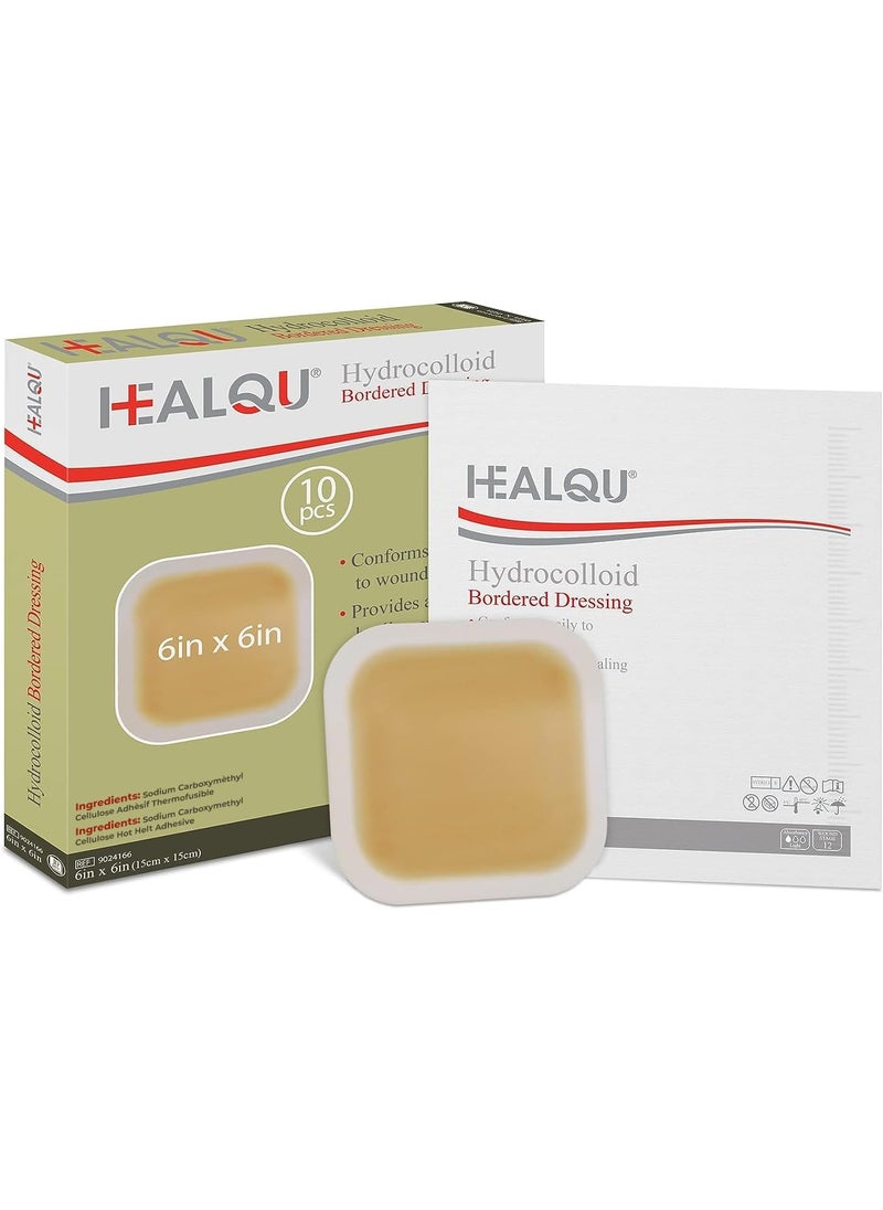 Healqu Hydrocolloid Wound Dressing - 6x6