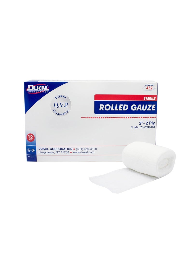 Dukal Gauze, Rolled, Sterile, 2