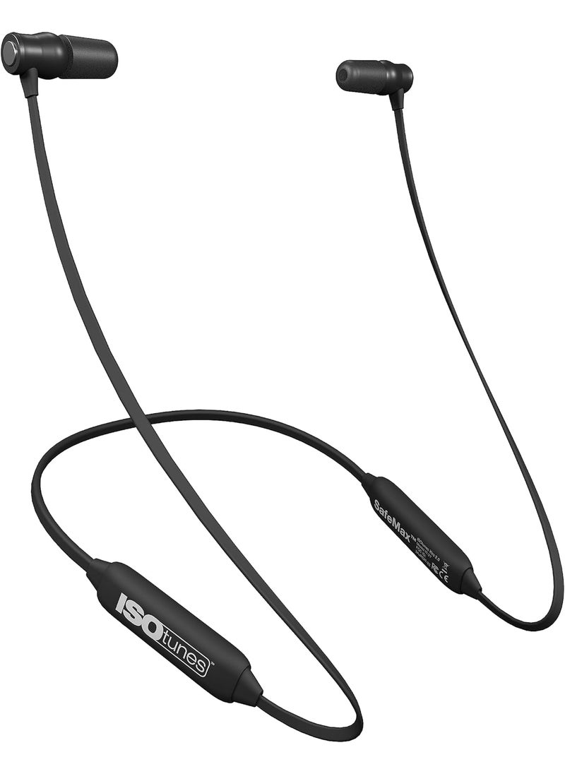 ISOtunes Xtra 2.0 Earplug Earbuds: OSHA Compliant Bluetooth Hearing Protection, 27 dB NRR Sound Isolation, 85 dB Volume Limit, Up to 11 Hour Battery Life, Noise Cancelling Mic