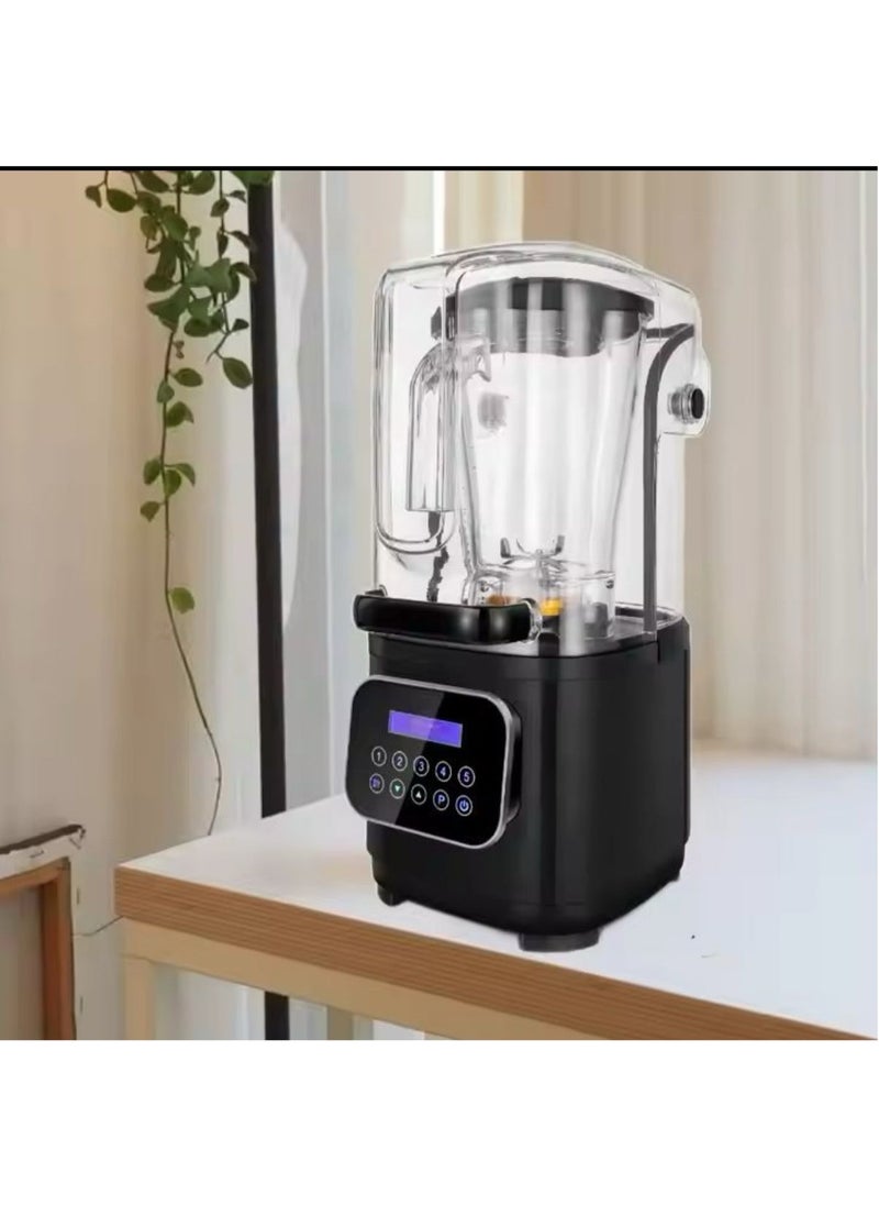 Soundproof Commercial Blender, 2200 Watt and 2 L High-Speed Professional Blender for Making Smoothie, Crushing Ice, Build-in Pulse and 15-speeds
