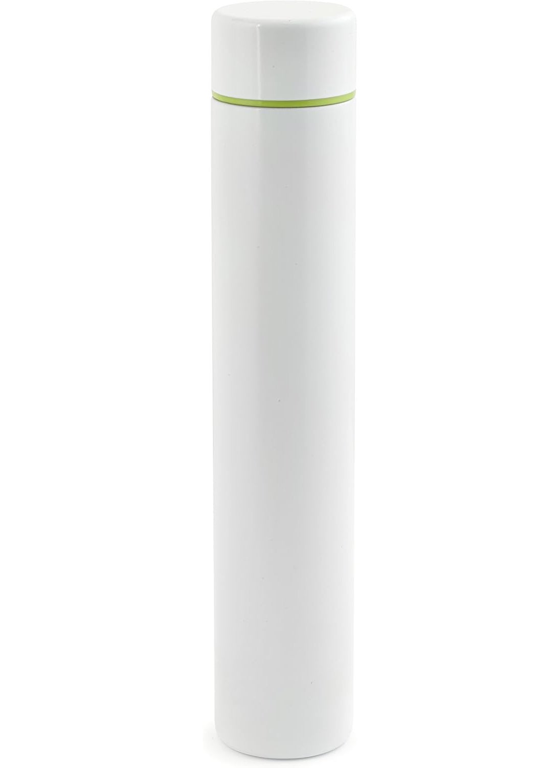 Kikkerland Slim Bottle, White, 8 oz, White