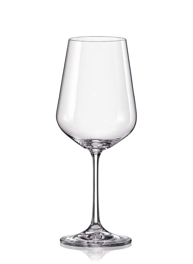 Crystalex Goblet Red Wine Glass sIesta 400ml, Crystalline (Pack of 4)