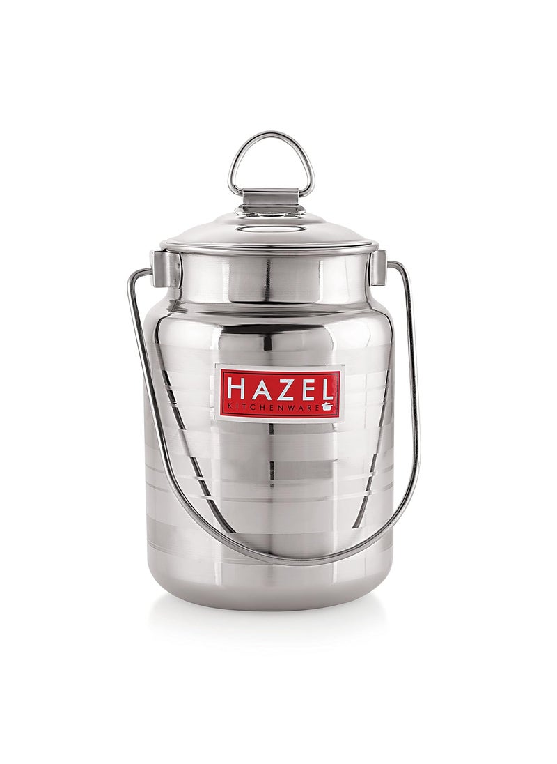 HAZEL Stainless Steel Designer Barani, 1 LTR, Silver