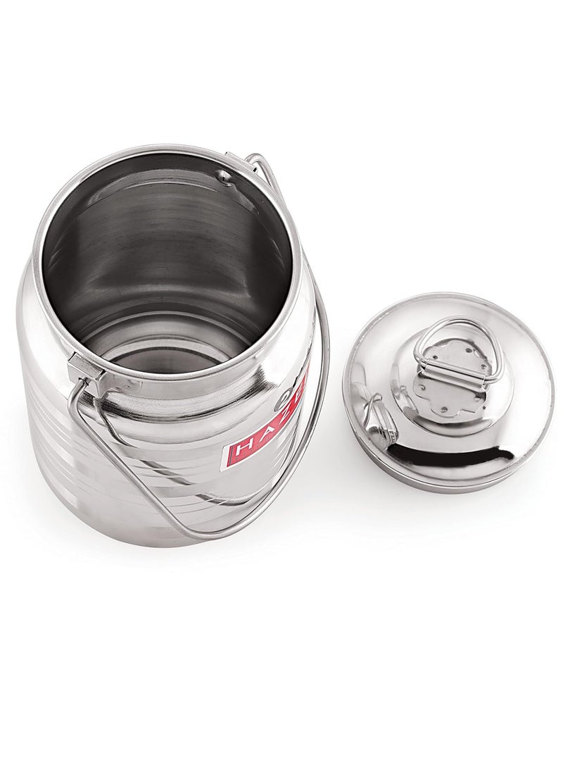 HAZEL Stainless Steel Designer Barani, 1 LTR, Silver
