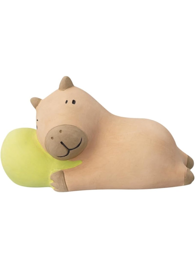 Stone Diffuser Sleeping Animals [ Designed in Japan] Non Electric Passive Diffuser for Essential Oil and Aromatherapy (Ceramic/Clay) (Sleeping Capybara)