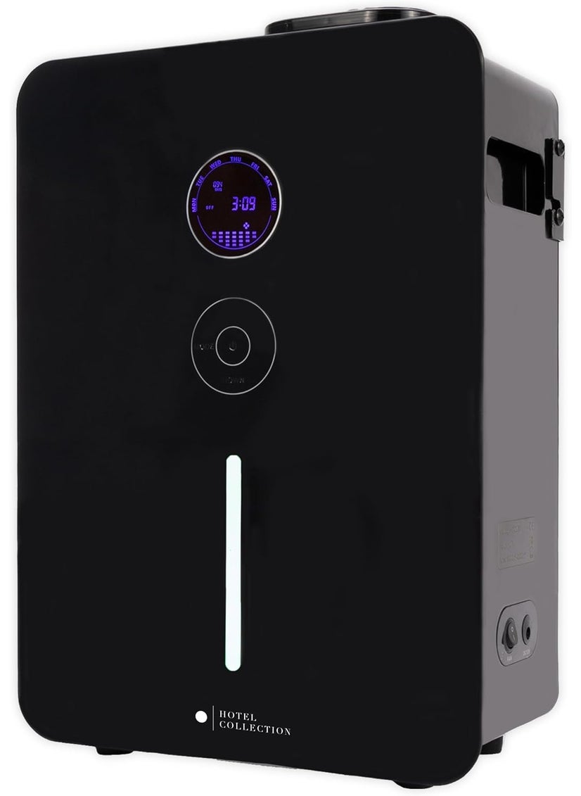 Villa Scent Diffuser HVAC System or Stand Alone Fragrance Oil Diffuser Heatless, Waterless, Smart Timer, No Residue, Security Home Decor, Essential Oils 1800 sq ft, Black