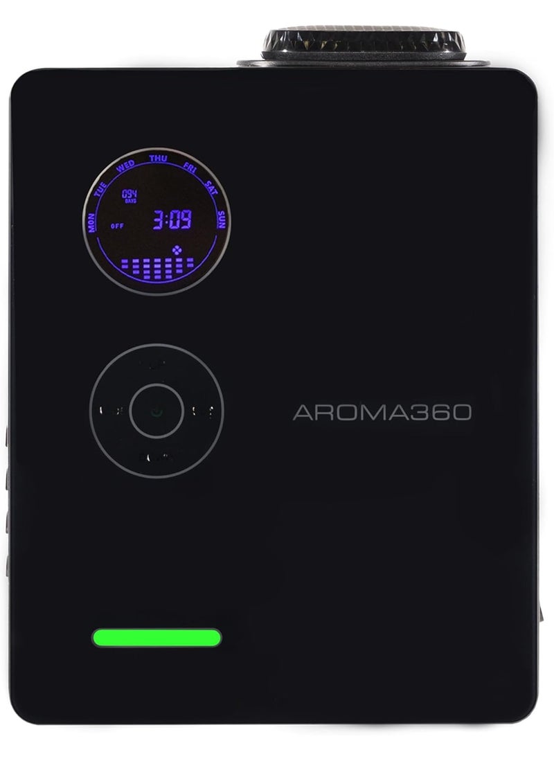 Aroma360 DaVinci360 Scent Diffuser Advanced Atomization Technology, Programmable Timer, Secure Fragrance Lock, Waterless and Heatless, Cold Air Diffusion Built in Fan Safe for Everyone 1,200 sq ft