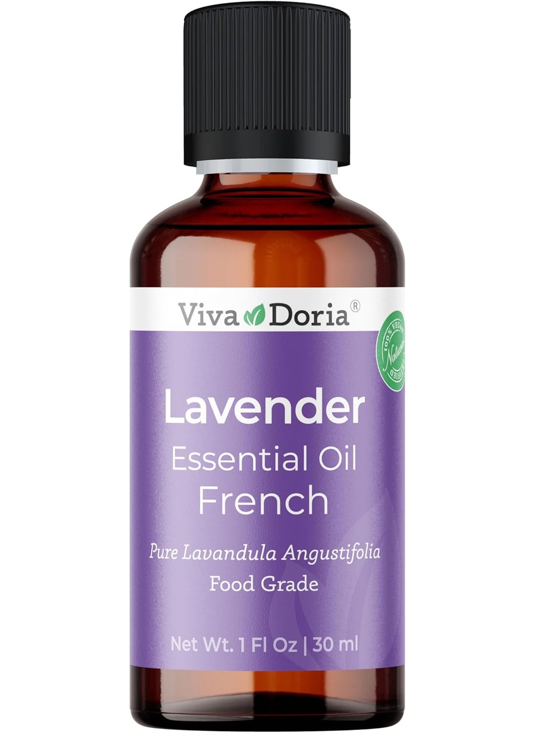 Viva Doria Lavender Essential Oil, 100% Pure, Natural Essential Oil, Undiluted, for Aromatherapy | Food Grade, 30 mL (1 Fluid Ounce)