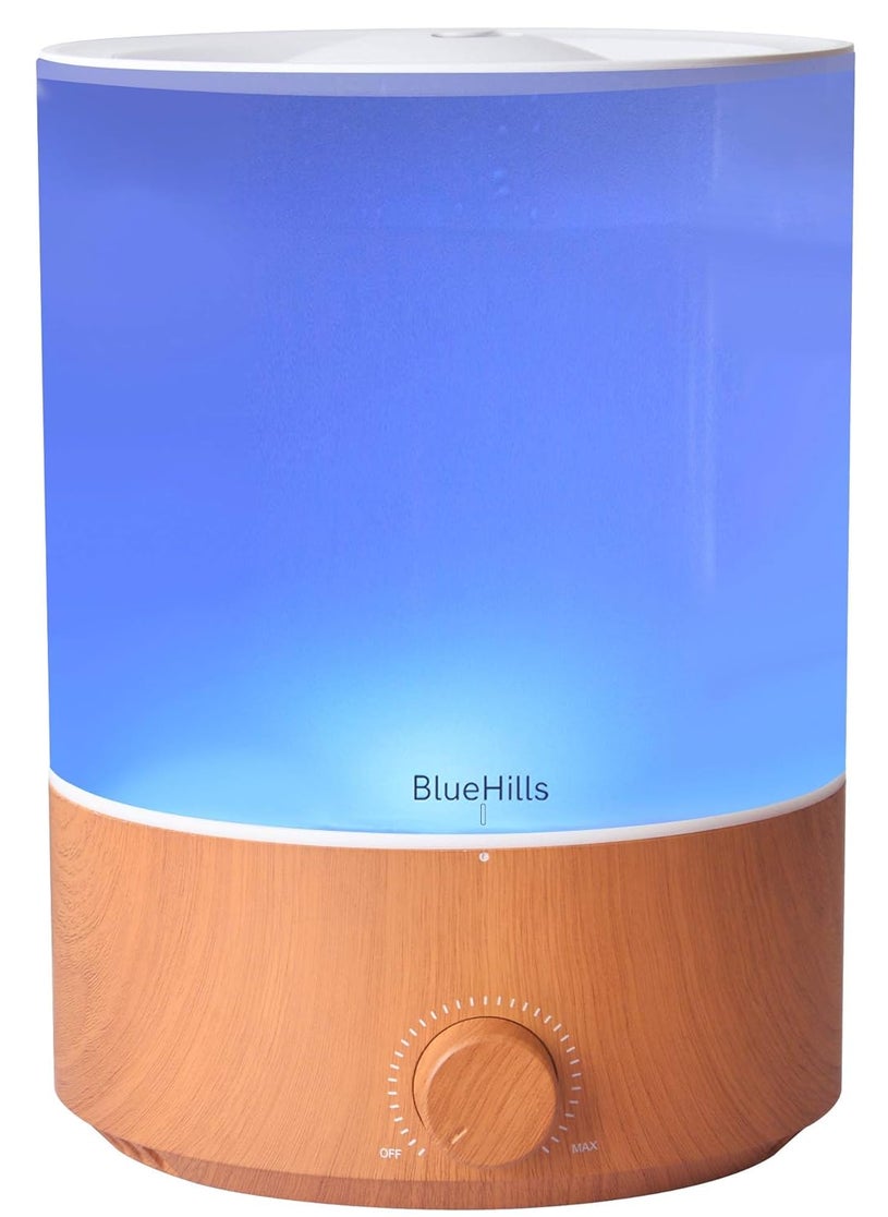 BlueHills Premium 4000 ML XL Essential Oil Diffusers - 70 Hour Run Aromatherapy Diffuser & Air Humidifier Mist for Large Room 7 LED Colors Oil Big Diffuser Essential Oils for Home w/Auto Shut Off E403