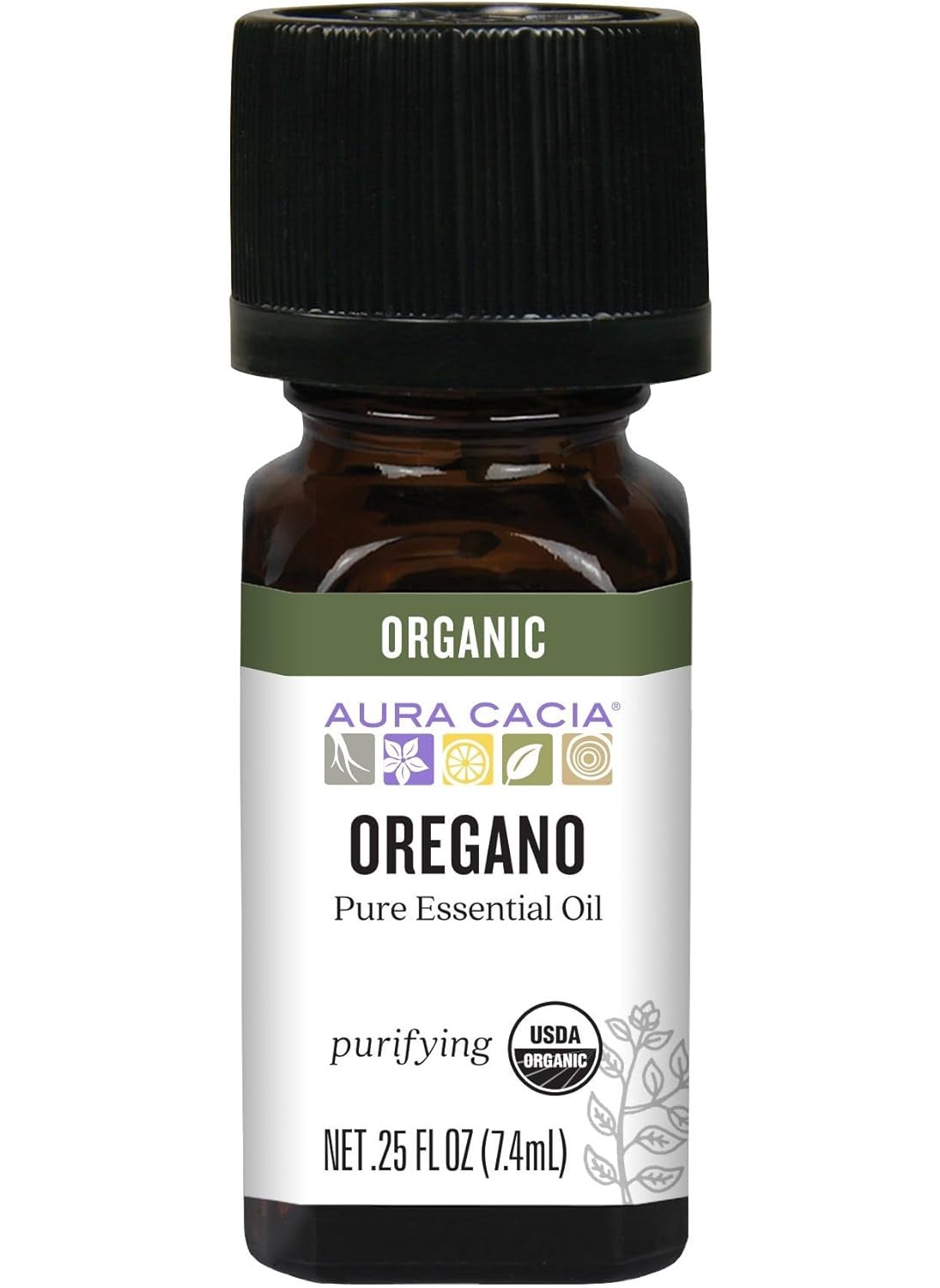 Aura Cacia Aromatherapy 100% Organic Essential Oil, Oregano - 0.25 Oz (Packaging may vary)