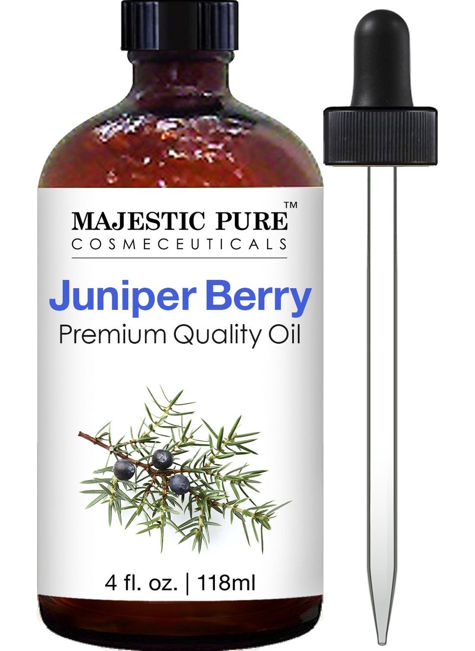 MAJESTIC PURE Juniper Essential Oil | 100% Pure and Natural Juniper Oil | Premium Grade Essential Oils for Hair Care, Home Diffusers, Skin, Aromatherapy, Massage and Humidifiers | 4 Fl Oz