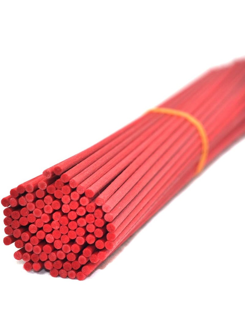 50 Pieces Fiber Reed Diffuser Replacement Refill Sticks for Aroma Fragrance (Red, 12