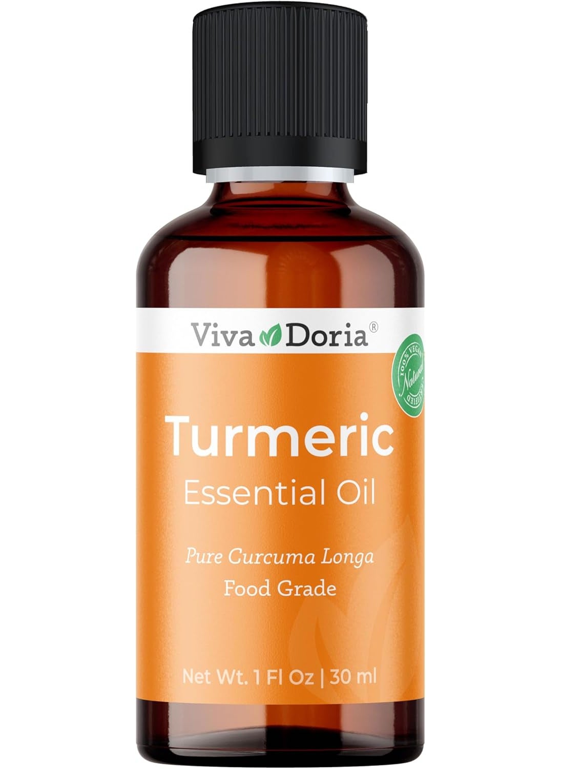 Viva Doria Turmeric Essential Oil, 100% Pure, Natural Turmeric Essential Oil, Undiluted, for Aromatherapy | Food Grade, 30 mL (1 Fluid Ounce)