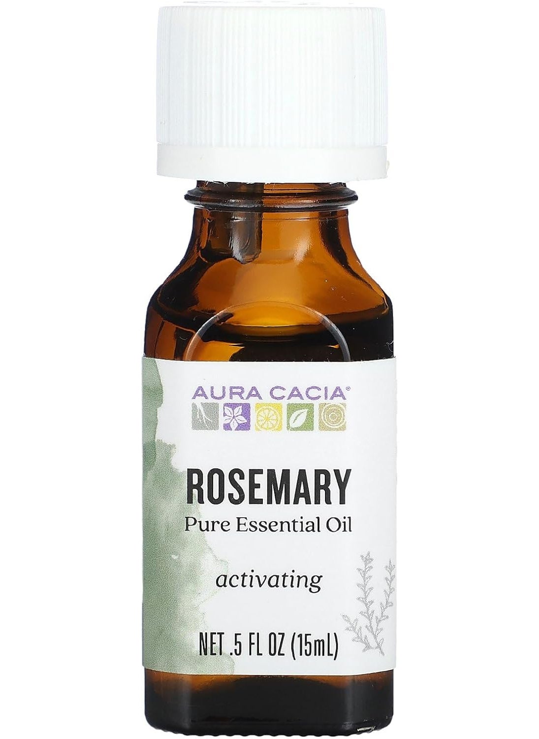 Aura Cacia Pure Essential Oil, Rosemary, 0.5 Fluid Ounce