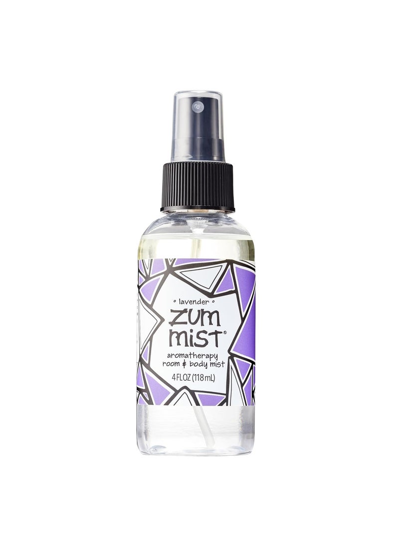Zum Indigo Wild Mist Room & Body Spray - Aromatherapy Essential Oil Spray - Natural Body Mist & Room Spray - Lavender Scent - 4 fl oz