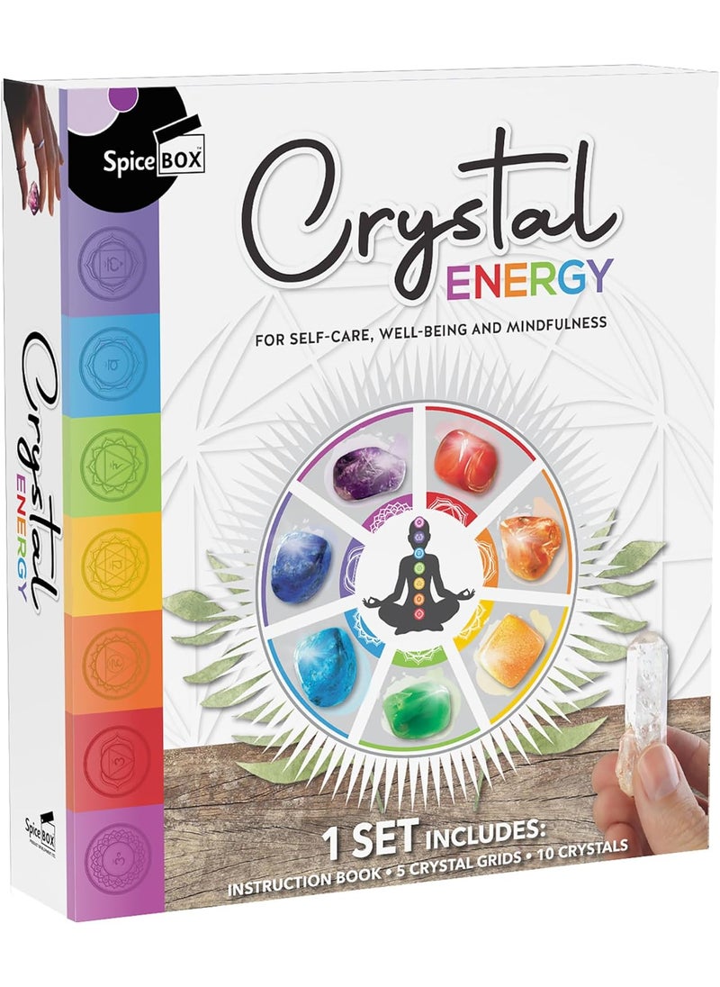 Gift Box SpiceBox Crystal Energy Kit - Harness The Power of Crystals for Self-Care and Spiritual Balance